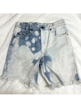 Vintage Levi’s Cutoff Jean Denim Shorts Bleached Size 26